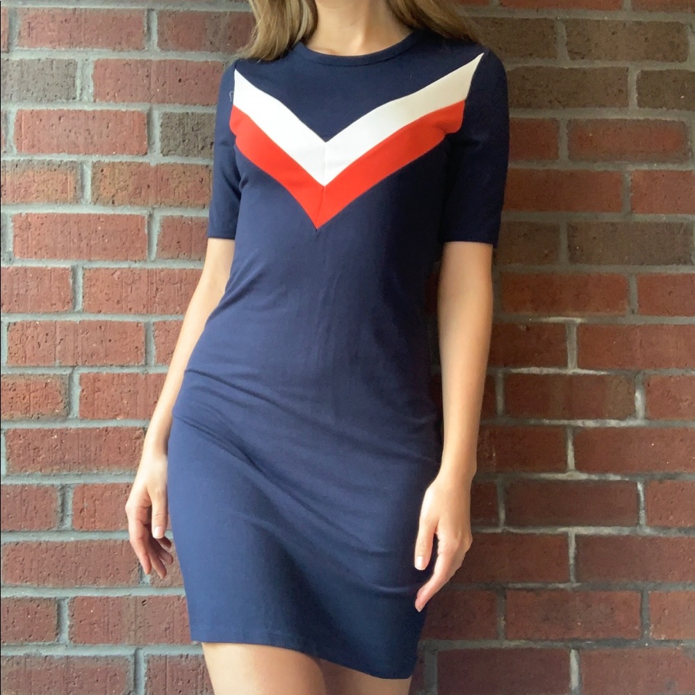 Navy bodycon dress